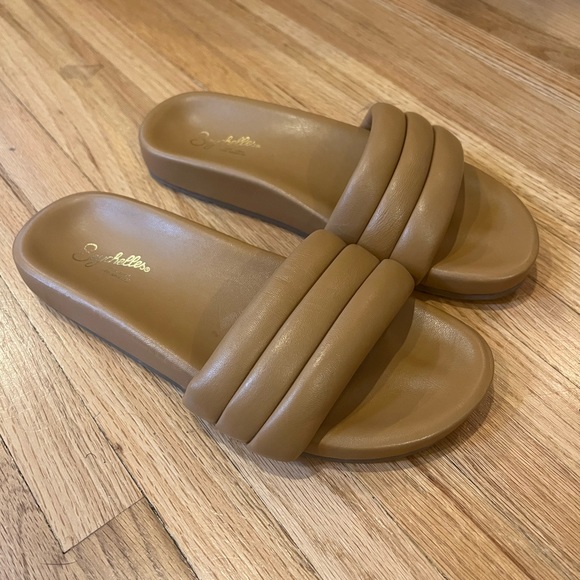 Seychelles Low Key classic slides in Tan Leather - Picture 1 of 5